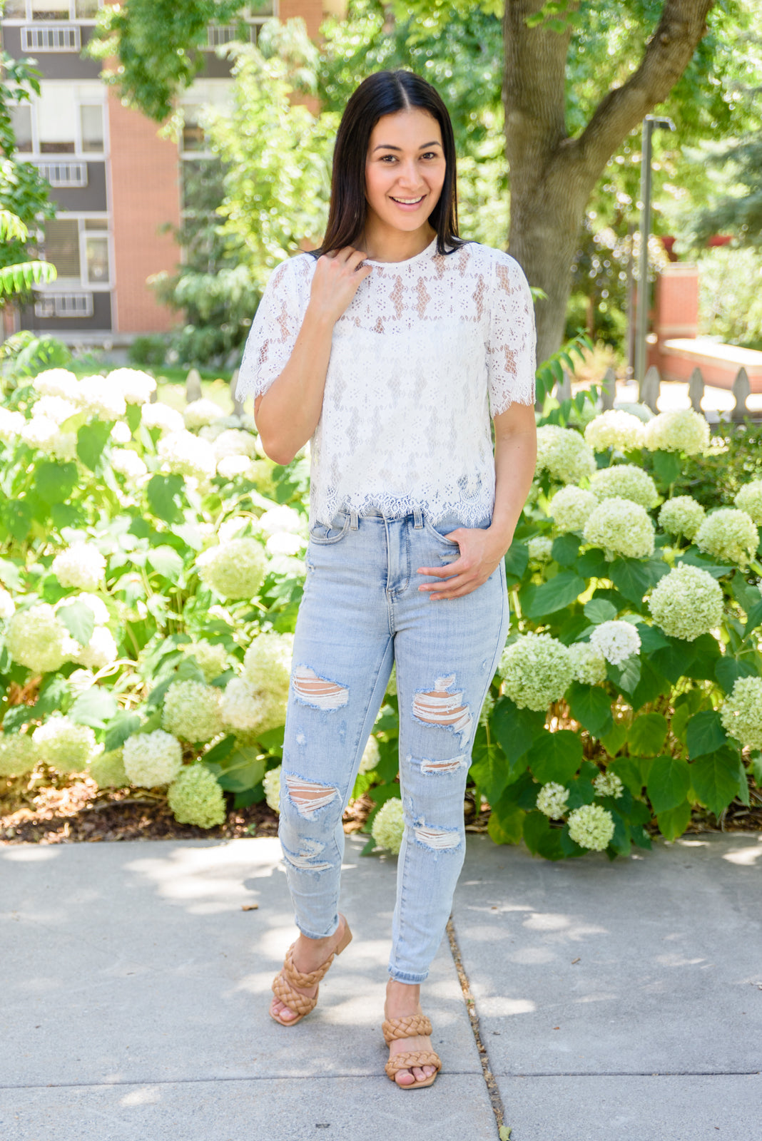 Hailey & Co Lace of My Heart Top Final Sale Ave Shops