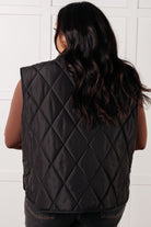 Haptics Layering Queen Quilted Puffer Vest in Black Coats & Jackets