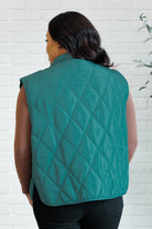 Haptics Layering Queen Quilted Puffer Vest in Hunter Green Ave Shops