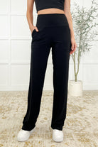Rae Mode Leg Day Legends Straight Leg Bottoms in Black Womens