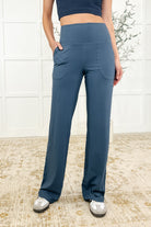 Rae Mode Leg Day Legends Straight Leg Bottoms in Code Blue Womens