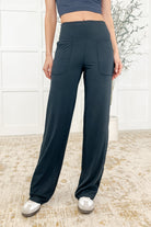 Rae Mode Leg Day Legends Straight Leg Bottoms in Nocturnal Navy Womens