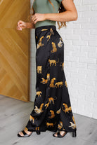 Mittoshop Legendary in Leopard Satin Wide Leg Pants Pants