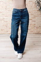 Judy Blue Leila High Rise Cargo Straight Jeans Ave Shops