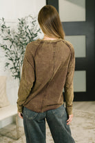 Zenana Lesson Learned Mineral Wash Raglan Sleeve Top Tops