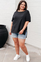 Rae Mode Let Me Live Relaxed Tee in Black Tops