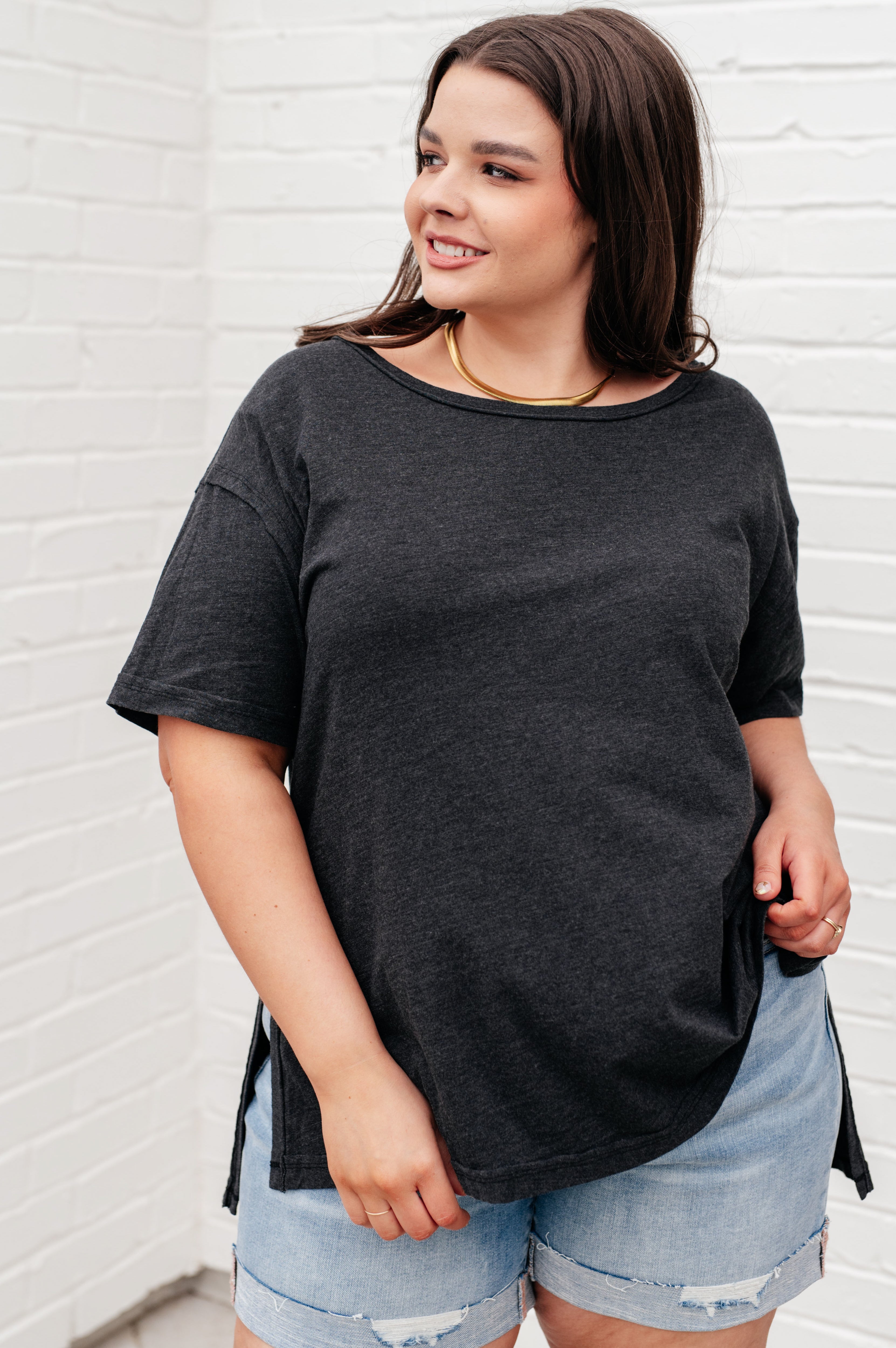 Rae Mode Let Me Live Relaxed Tee in Black Tops