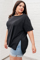 Rae Mode Let Me Live Relaxed Tee in Black Tops