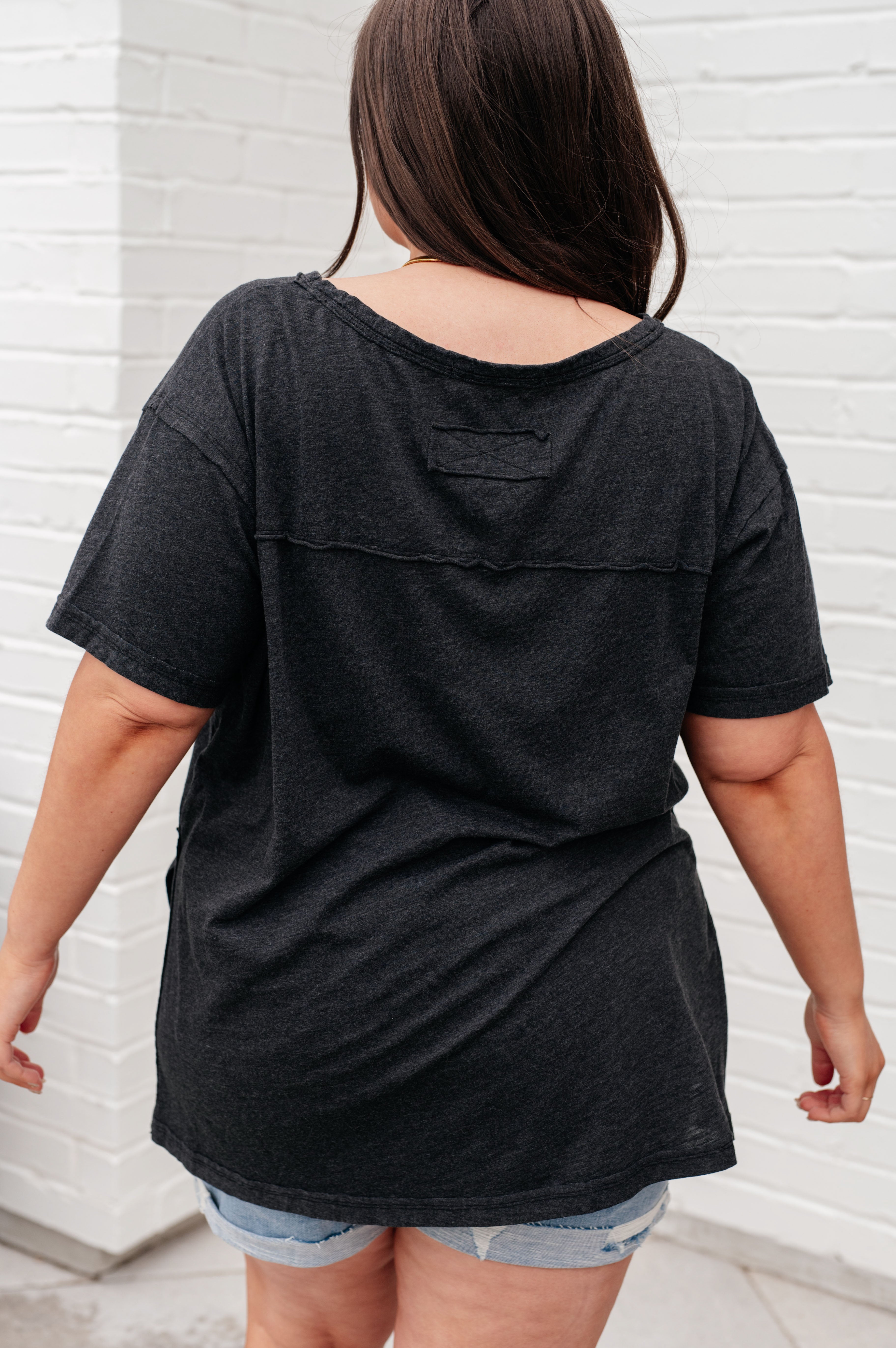 Rae Mode Let Me Live Relaxed Tee in Black Tops