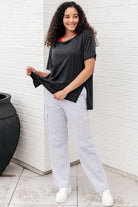 Rae Mode Let Me Live Relaxed Tee in Black Tops