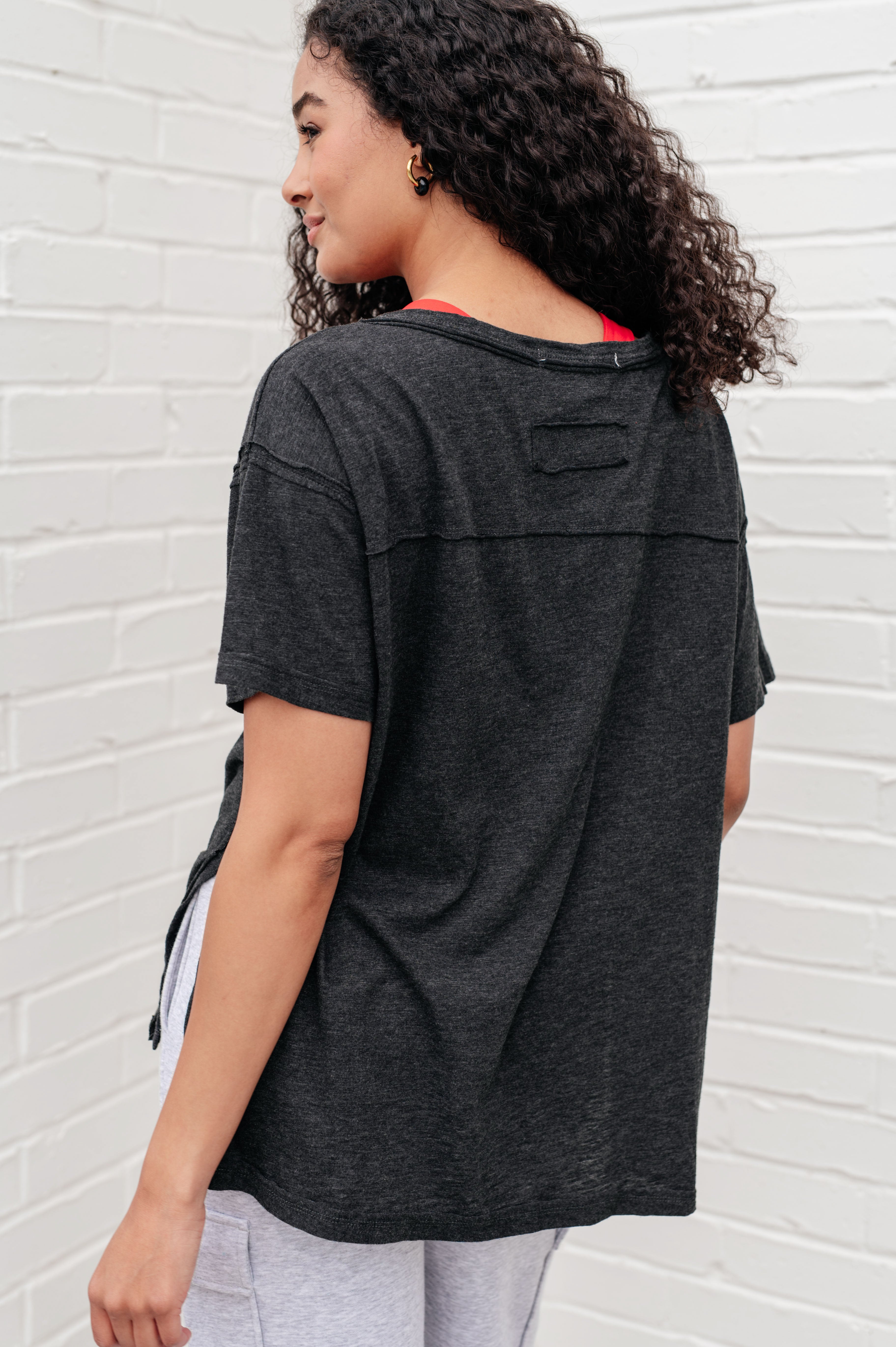 Rae Mode Let Me Live Relaxed Tee in Black Tops