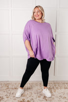 Andree By Unit Lilac Whisper Dolman Sleeve Top Tops