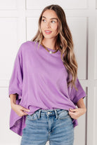 Andree By Unit Lilac Whisper Dolman Sleeve Top Tops