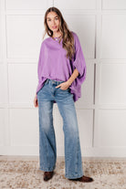 Andree By Unit Lilac Whisper Dolman Sleeve Top Tops