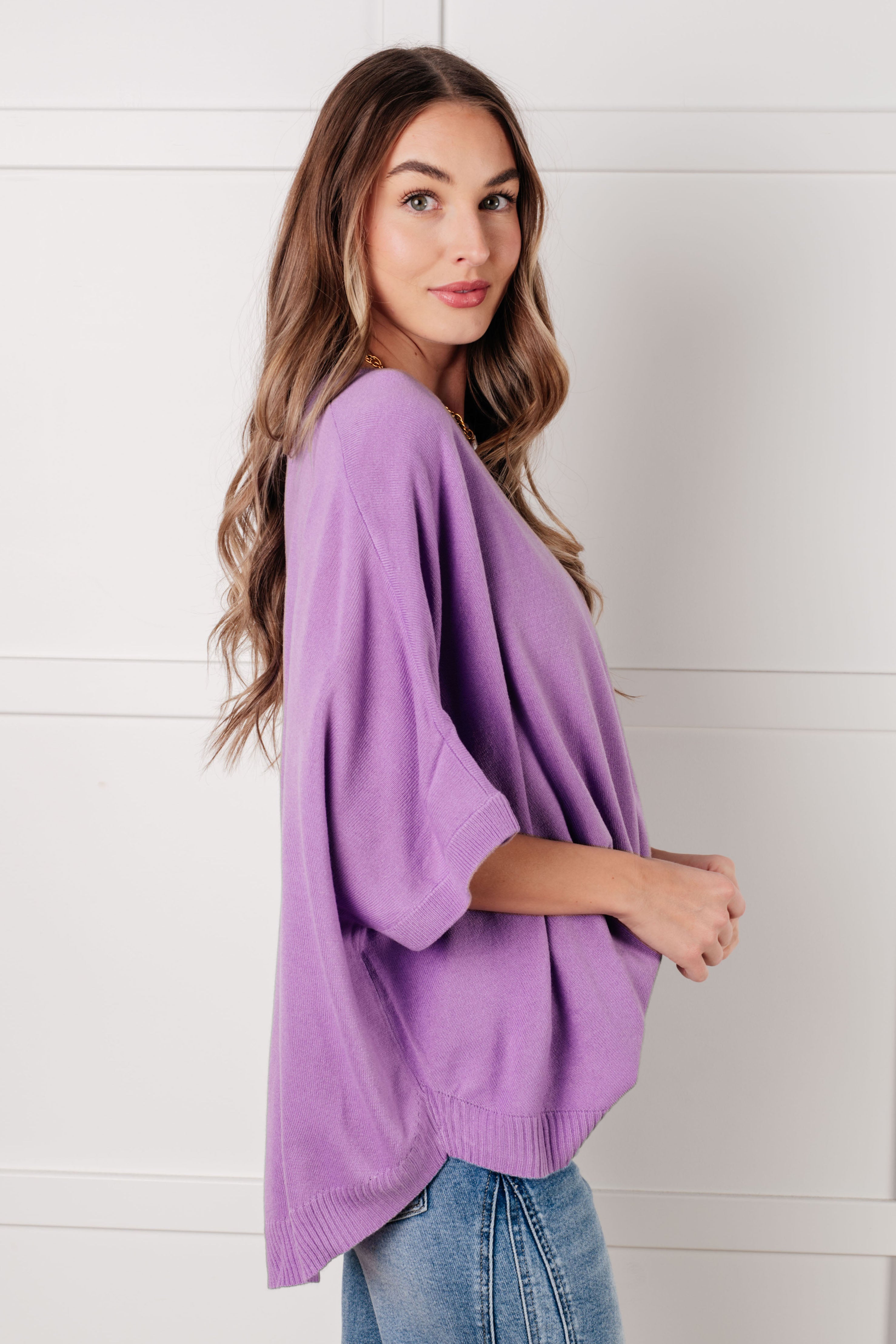 Andree By Unit Lilac Whisper Dolman Sleeve Top Tops