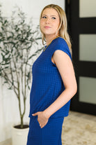 One Eleven North Listen Intently Textured Top and Pants Set Womens