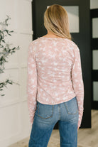 Haptics Literally Obsessed with Me Jersey Knit Long Sleeve Top With Thumb Holes Womens