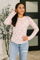 Haptics Literally Obsessed with Me Long Sleeve Top in Mauve Womens
