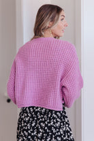 GeeGee Cozy Little Knitter Pullover Sweater in Orchid Tops