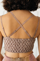 Live In Lace Bralette in Mauve Womens