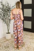 One Eleven North Live Your Best Life Floral Jumpsuit in Retro Floral Womens