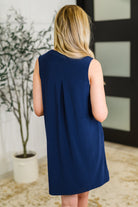 Dear Scarlett Lizzy Tank Dress in Navy Womens