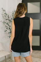 Dear Scarlett Lizzy Tank Top in Black Womens