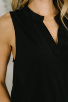 Dear Scarlett Lizzy Tank Top in Black Womens