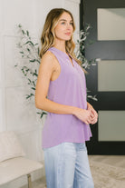 Dear Scarlett Lizzy Tank Top in Orchid Bloom Womens