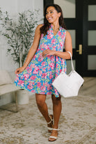 Dear Scarlett Lizzy Three Tier Tank Dress in Falling Floral Womens