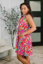 Dear Scarlett Lizzy Three Tier Tank Dress in Morning Glory Womens