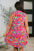 Dear Scarlett Lizzy Three Tier Tank Dress in Morning Glory Womens