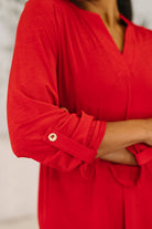 Dear Scarlett Lizzy Top in Red Womens