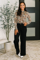 Haptics Loud and Proud Long Sleeve Lettuce Hem Top Womens