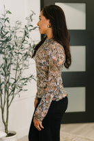 Haptics Loud and Proud Long Sleeve Lettuce Hem Top Womens