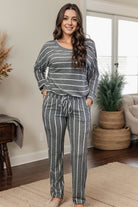 Zia Loungin' in Stripes - Charcoal BoutiqueSimplified