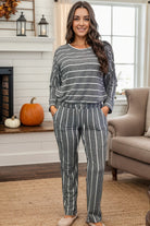 Zia Loungin' in Stripes - Charcoal BoutiqueSimplified