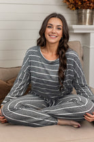 Zia Loungin' in Stripes - Charcoal BoutiqueSimplified