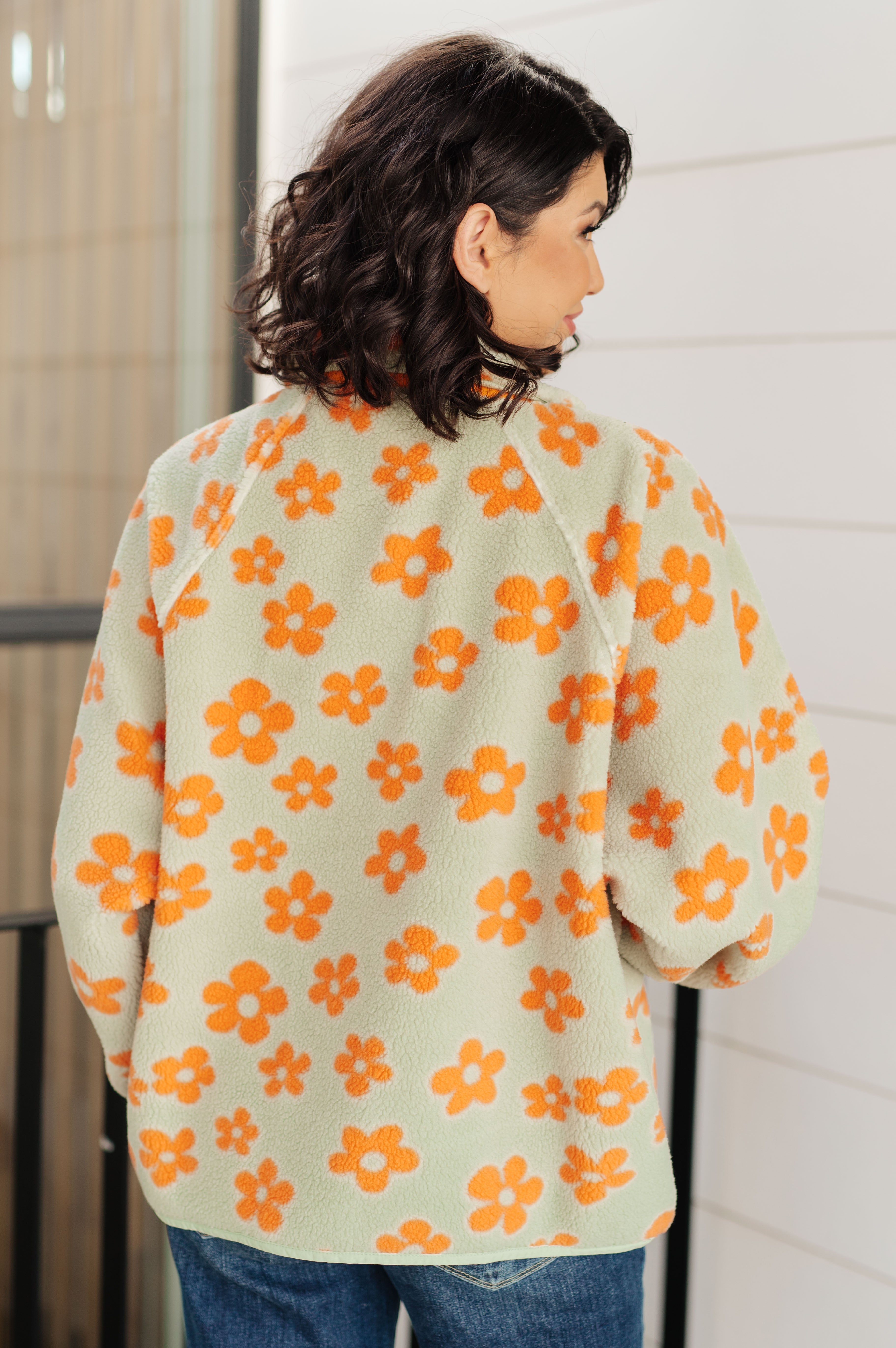 Haptics Love It Don't Leave It Floral Fleece Jacket Layers