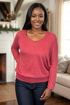 Sew In Love Marsala Love To Love Me Pullover