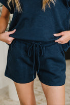 See and be Seen Love on the Loose Quilted Bottoms in Navy Womens