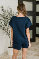 See and be Seen Love on the Loose Quilted Bottoms in Navy Womens