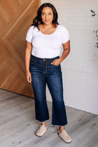 Judy Blue Madeline High Rise Cropped Wide Leg Jeans Jeans