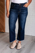 Judy Blue Madeline High Rise Cropped Wide Leg Jeans Jeans