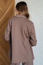 Dear Scarlett Magic 3/4 Blazer in Dark Mocha Coats & Jackets