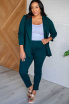 Dear Scarlett Magic 3/4 Blazer in Hunter Green Ave Shops