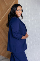 Dear Scarlett Magic 3/4 Blazer in Navy Layers