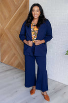 Dear Scarlett Magic 3/4 Blazer in Navy Layers