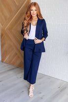 Dear Scarlett Magic 3/4 Blazer in Navy Layers