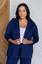 Dear Scarlett Magic 3/4 Blazer in Navy Layers